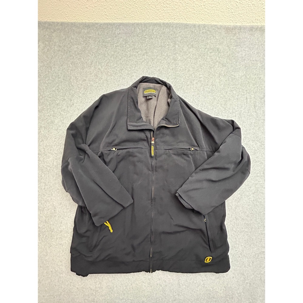 Ironclad Performance Wear Mens XL Black Canvas Fleece Lined Full Zip Work Jacket